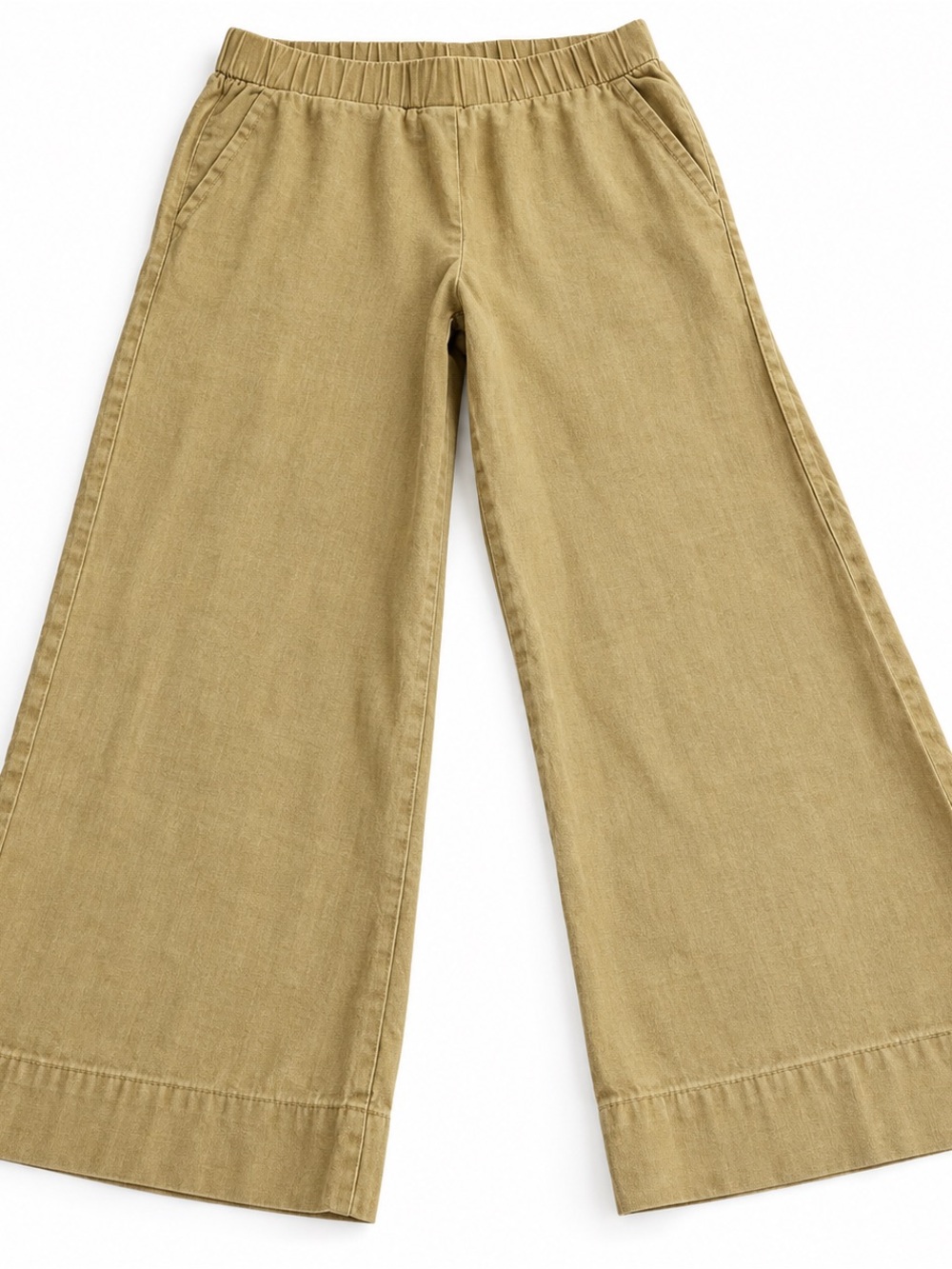 J. Jill Wide Leg Linen Blend Pants Tan Extra Small Petite XSP - Picture 2 of 9